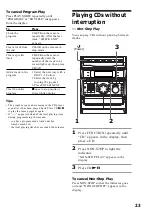 Предварительный просмотр 23 страницы Sony MHC-GRX50 Operating Instructions Manual