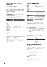 Preview for 30 page of Sony MHC-GRX50 Operating Instructions Manual