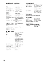 Preview for 50 page of Sony MHC-GRX50 Operating Instructions Manual