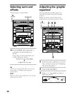 Preview for 34 page of Sony MHC-GRX8 Operating Instructions Manual