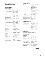 Preview for 49 page of Sony MHC-GRX8 Operating Instructions Manual