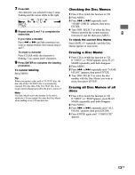 Preview for 13 page of Sony MHC-GS100 - Mini Stereo System Operating Instructions Manual