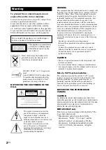 Preview for 2 page of Sony MHC-GS200 Operating Instructions Manual