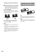 Preview for 10 page of Sony MHC-GS200 Operating Instructions Manual