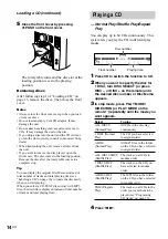 Предварительный просмотр 14 страницы Sony MHC-GS200 Operating Instructions Manual