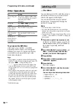 Preview for 16 page of Sony MHC-GS200 Operating Instructions Manual
