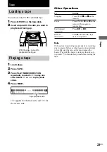 Preview for 23 page of Sony MHC-GS200 Operating Instructions Manual