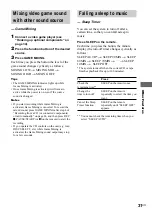 Предварительный просмотр 31 страницы Sony MHC-GS200 Operating Instructions Manual