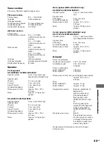 Preview for 43 page of Sony MHC-GS200 Operating Instructions Manual