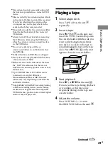 Preview for 21 page of Sony MHC-GT220 Operating Instructions Manual