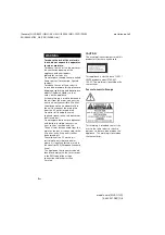 Preview for 2 page of Sony MHC-GT3D Operating Instructions Manual