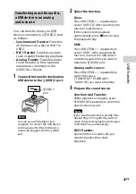 Предварительный просмотр 47 страницы Sony MHC-GT5D Operating Instructions Manual