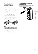 Предварительный просмотр 21 страницы Sony MHC-GT7DW Operating Instructions Manual