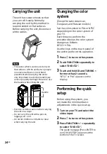 Предварительный просмотр 24 страницы Sony MHC-GT7DW Operating Instructions Manual