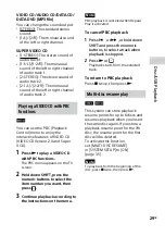 Preview for 29 page of Sony MHC-GT7DW Operating Instructions Manual