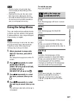 Preview for 33 page of Sony MHC-GT7DW Operating Instructions Manual