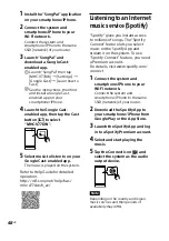 Preview for 48 page of Sony MHC-GT7DW Operating Instructions Manual