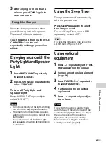 Preview for 61 page of Sony MHC-GT7DW Operating Instructions Manual