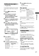 Preview for 27 page of Sony MHC-GTX66 Operating Instructions Manual