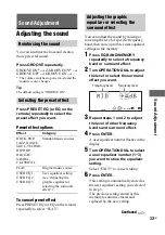 Предварительный просмотр 33 страницы Sony MHC-GTX66 Operating Instructions Manual