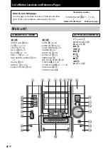 Предварительный просмотр 4 страницы Sony MHC-GX20 - Mini Stereo Operating Instructions Manual