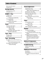 Preview for 3 page of Sony MHC-GX25 - Stereo Mini System Operating Instructions Manual