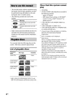 Preview for 4 page of Sony MHC-GX25 - Stereo Mini System Operating Instructions Manual