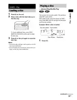 Preview for 9 page of Sony MHC-GX25 - Stereo Mini System Operating Instructions Manual