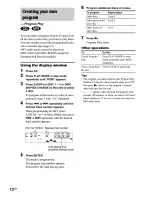 Preview for 12 page of Sony MHC-GX25 - Stereo Mini System Operating Instructions Manual