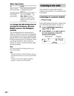 Preview for 14 page of Sony MHC-GX25 - Stereo Mini System Operating Instructions Manual