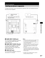 Preview for 25 page of Sony MHC-GX25 - Stereo Mini System Operating Instructions Manual