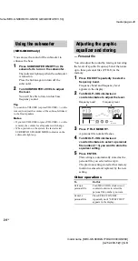 Предварительный просмотр 24 страницы Sony MHC-GX9000 - Mini Stereo System Operating Instructions Manual