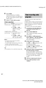 Предварительный просмотр 28 страницы Sony MHC-GX9000 - Mini Stereo System Operating Instructions Manual