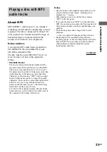 Preview for 25 page of Sony MHC-GX90D - Dvd Shelf System Operating Instructions Manual