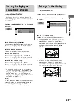 Preview for 29 page of Sony MHC-GX90D - Dvd Shelf System Operating Instructions Manual