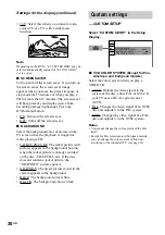 Preview for 30 page of Sony MHC-GX90D - Dvd Shelf System Operating Instructions Manual