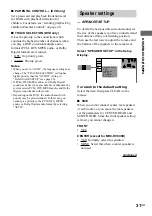 Предварительный просмотр 31 страницы Sony MHC-GX90D - Dvd Shelf System Operating Instructions Manual