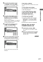 Предварительный просмотр 41 страницы Sony MHC-GX90D - Dvd Shelf System Operating Instructions Manual