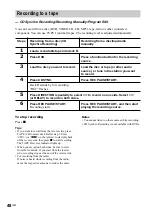 Preview for 48 page of Sony MHC-GX90D - Dvd Shelf System Operating Instructions Manual