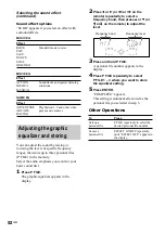 Preview for 52 page of Sony MHC-GX90D - Dvd Shelf System Operating Instructions Manual