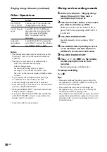 Preview for 58 page of Sony MHC-GX90D - Dvd Shelf System Operating Instructions Manual