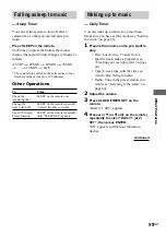 Preview for 59 page of Sony MHC-GX90D - Dvd Shelf System Operating Instructions Manual