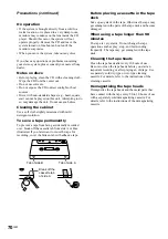 Preview for 70 page of Sony MHC-GX90D - Dvd Shelf System Operating Instructions Manual