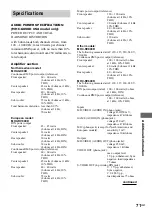 Preview for 71 page of Sony MHC-GX90D - Dvd Shelf System Operating Instructions Manual