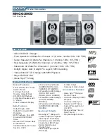 Sony MHC-GX90D - Dvd Shelf System Specifications предпросмотр