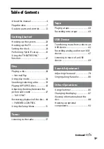 Preview for 5 page of Sony MHC-GZR5D Operating Instructions Manual