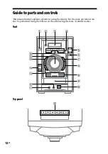 Preview for 12 page of Sony MHC-GZR5D Operating Instructions Manual