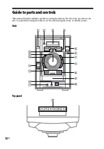 Предварительный просмотр 12 страницы Sony MHC-GZR5D Operating Instructions Manual