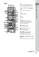 Preview for 13 page of Sony MHC-GZR5D Operating Instructions Manual