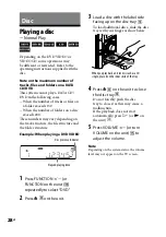 Предварительный просмотр 28 страницы Sony MHC-GZR5D Operating Instructions Manual